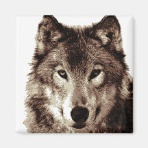 Wolf Fridge Magnet