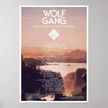 Wolf Gang American Tour Poster