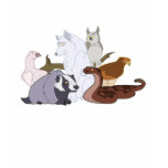 Wolf gods and goddesses t-shirts