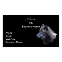 WOLF HEAD Business Card or Profile Card
