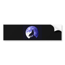 Wolf Howling at Moon