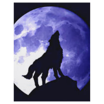Wolf Howling at Moon