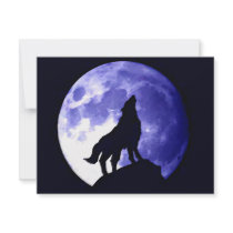 Wolf Howling at Moon
