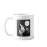 Wolf Howling at Moon Coffee Mugs