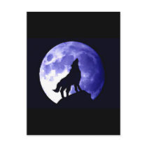 Wolf Howling at Moon