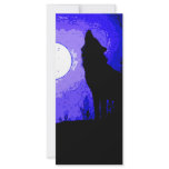 Wolf Howling at Moon rack cards
