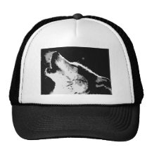 Wolf Howling Mesh Hats