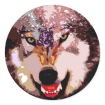 Wolf in Snow stickers