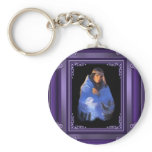 Wolf Indian Maiden Keychain