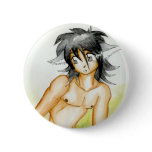 Wolf man pinback button