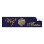 Wolf Moon Bumper Sticker bumper stickers