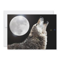 Wolf & Moon Invitation