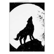 Wolf & Moon Silhoutte