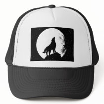 Wolf & Moon Silhoutte