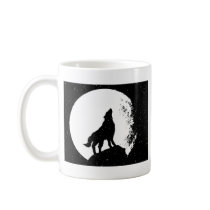 Wolf & Moon Silhoutte Coffee Mug