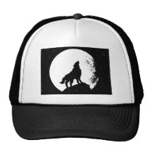 Wolf & Moon Silhoutte Trucker Hat