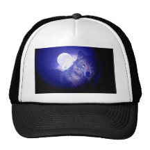 Wolf & Moon Trucker Hat