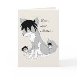 Wolf Mother's Day cards