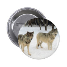 Wolf Pack Pinback Buttons