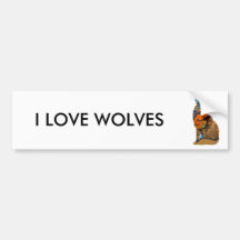 Wolf Patchwork Pet Bumper Sticker