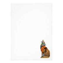 Wolf Patchwork Pet Invitation