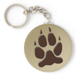 Wolf Paw Print keychains