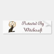 Wolf Pentagram Bumper Sticker