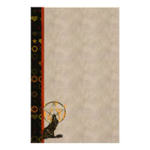 Wolf  Pentagram Stationery