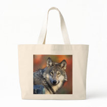 Wolf Photograph Canvas Bag