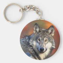 Wolf Photograph Key Chain