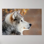 Wolf Portrait Poster posters