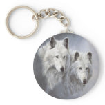 Wolf Snow Buddies Keychain