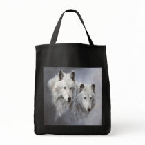 Wolf Snow Buddies Tote Bag