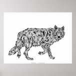 "Wolf Spirit" - Surreal Totem Animal Poster
