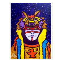 Wolf Walking by Piliero Post Cards