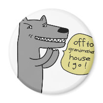 Wolf (white) magnets