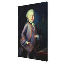 Wolfgang Amadeus Mozart , 1763 Gallery Wrap Canvas