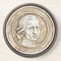 Wolfgang Amadeus Mozart Beverage Coaster