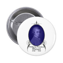 Wolfgang Amadeus Mozart Button