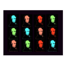 Wolfgang Amadeus Mozart Collage Post Card