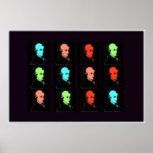 Wolfgang Amadeus Mozart Collage Poster