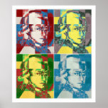 Wolfgang Amadeus Mozart pop art painting posters