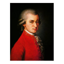 Wolfgang Amadeus Mozart portrait Postcard