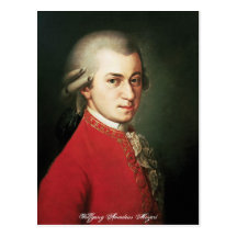 Wolfgang Amadeus Mozart Postcard