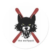 Wolfpack ski /  helmet stickers