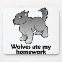 Wolves ate my homework mousepads