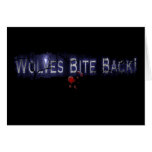Wolves Bite Back Bloody Greeting Card