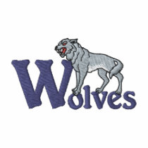 Wolves Embroidered Polo Shirt