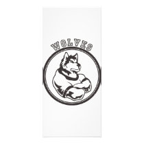 Wolves or Wolf Mascot rack cards