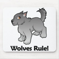 Wolves Rule! mousepads